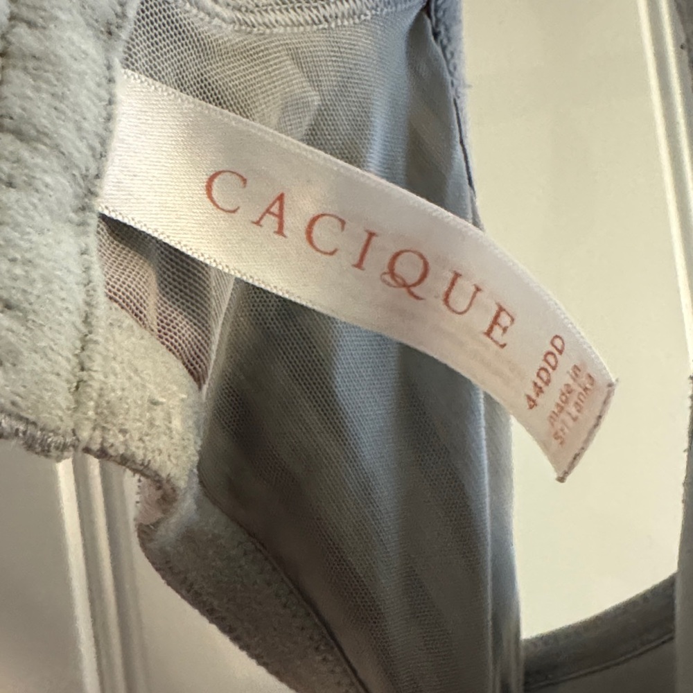Cacique Striped Bra - Gray, Pink, Black - Picture 2 of 4